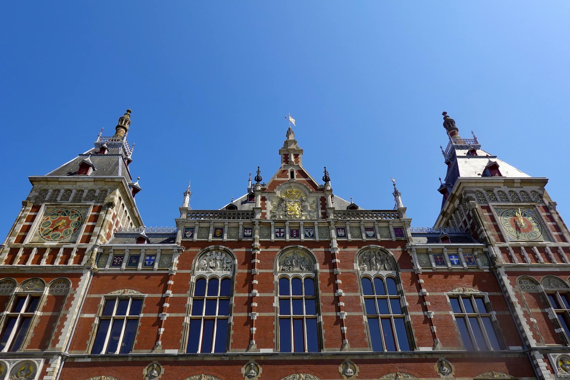 Amsterdam Central Station building facade