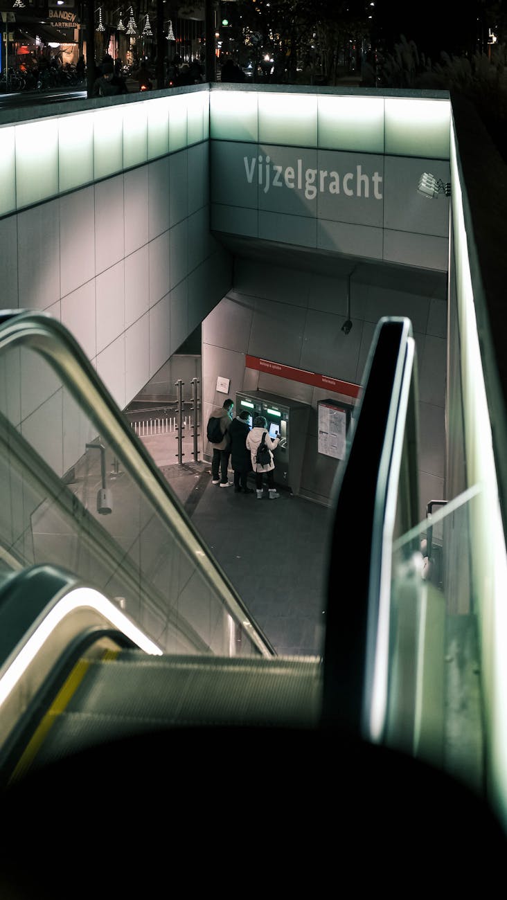 Amsterdam's modern metro system providing fast connections to neighborhoods beyond the city center