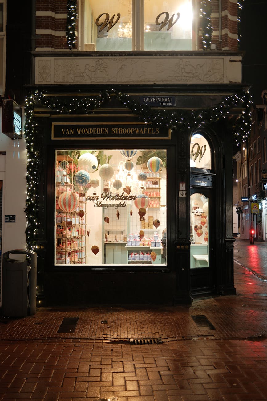 Traditional Dutch stroopwafel being prepared fresh, one of Amsterdam's iconic street foods