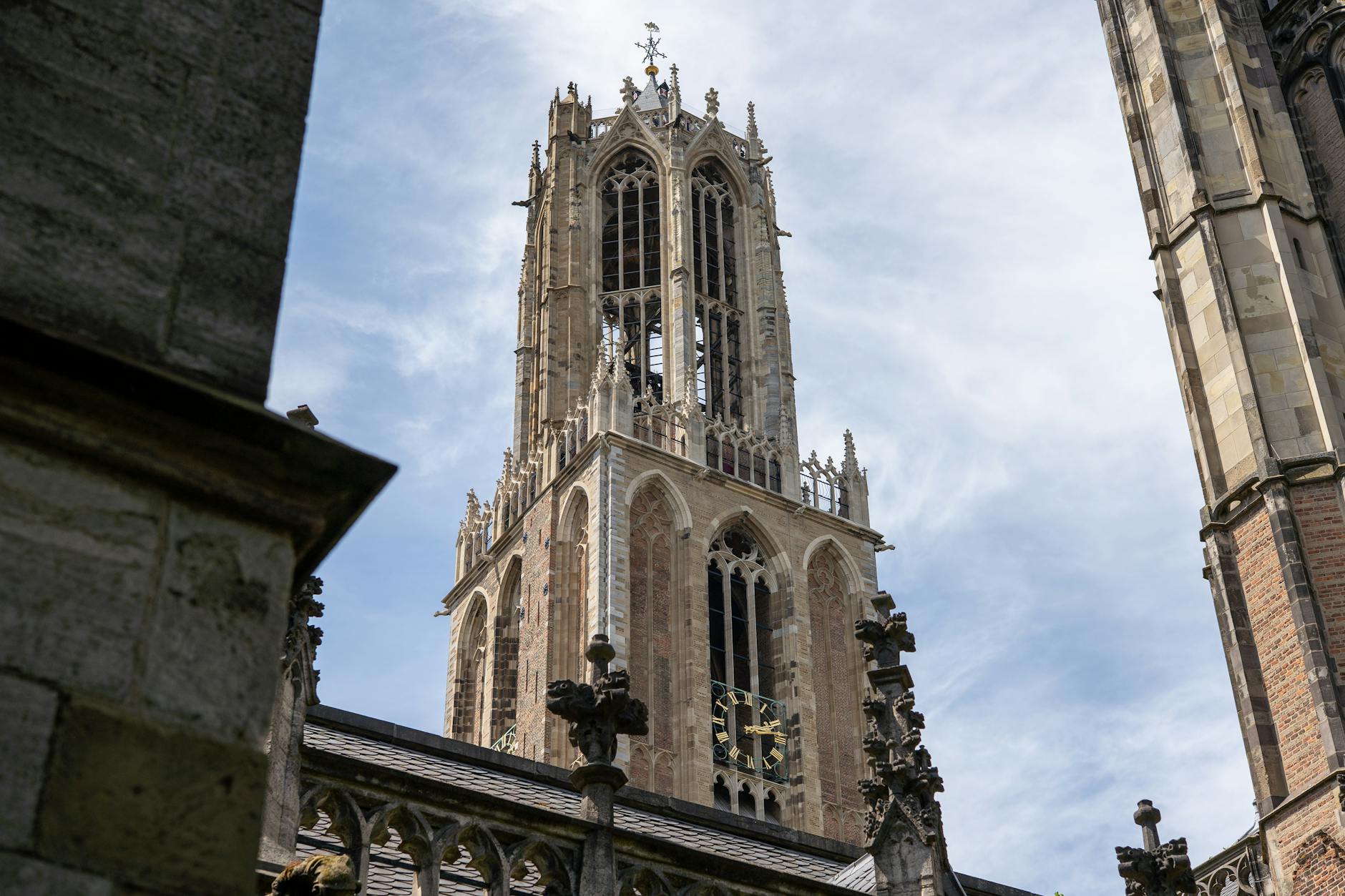 Utrecht's Dom Tower and tree-lined canals in the old town