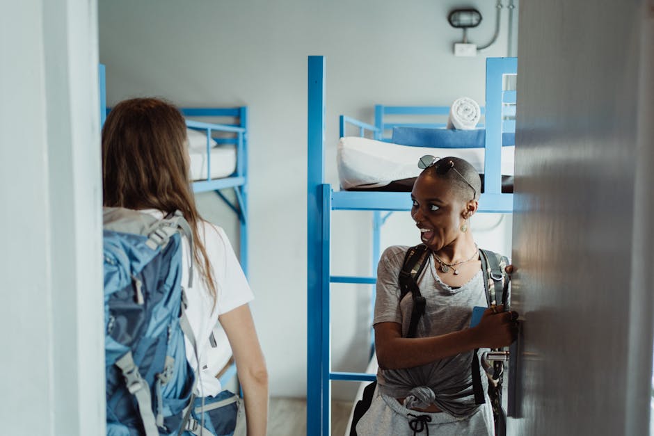 Backpacker hostel travel budget young people