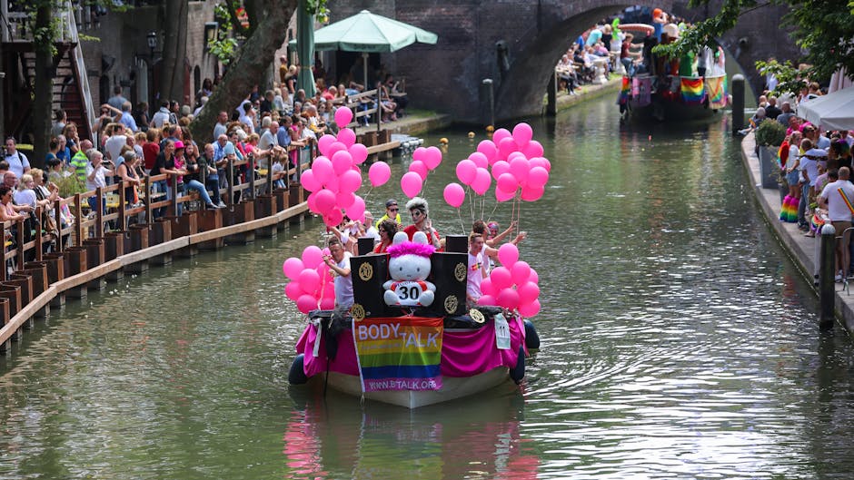 Amsterdam Pride canal parade boats