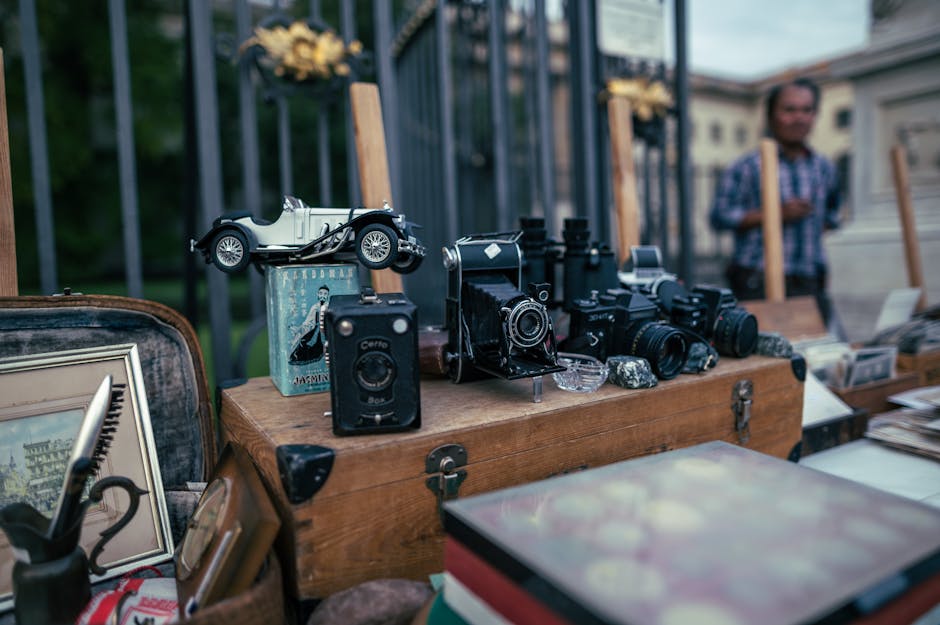 Amsterdam flea market vintage stall antiques