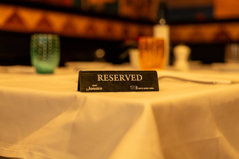 Amsterdam restaurant reservation table dinner