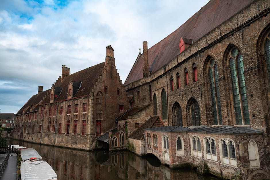 Bruges medieval canal historic Belgium
