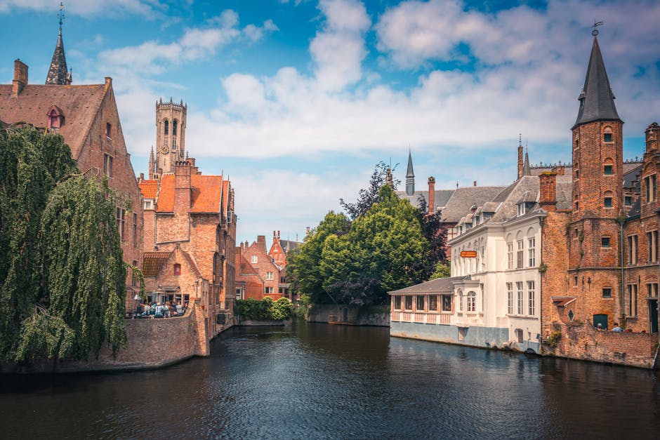 Belgian waffle dessert Bruges