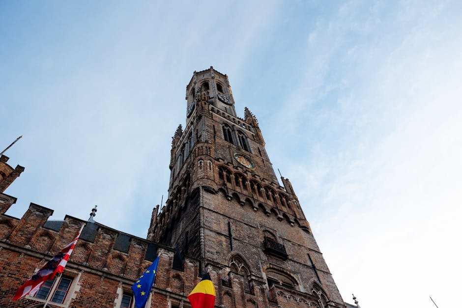 Bruges Belfry Market Square Belgium