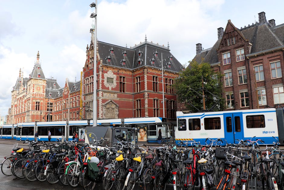 Amsterdam Centraal Station tram platforms
