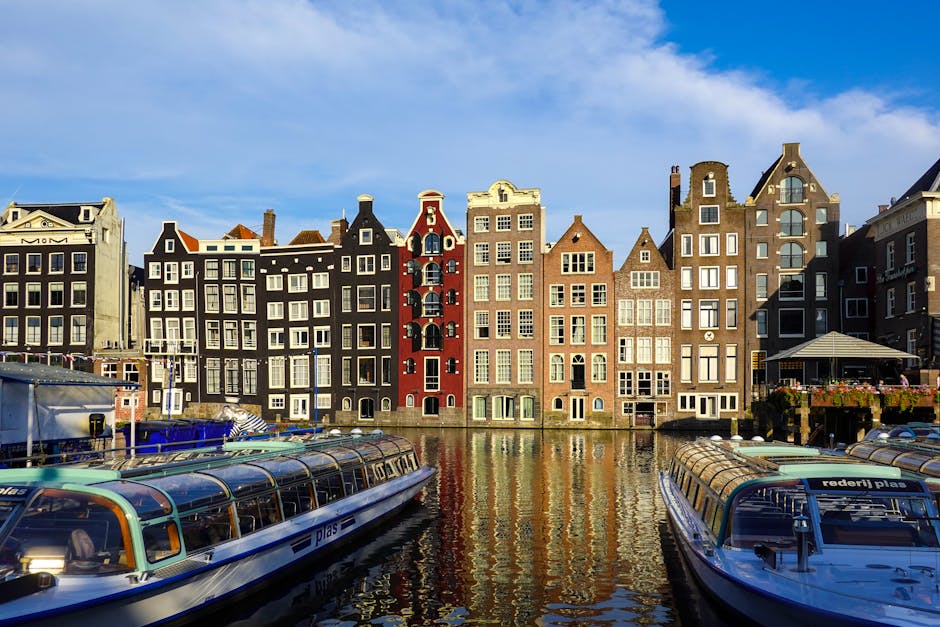 Amsterdam summer terrace canal warm relaxed