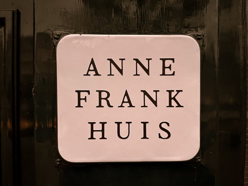Amsterdam Anne Frank House exterior memorial