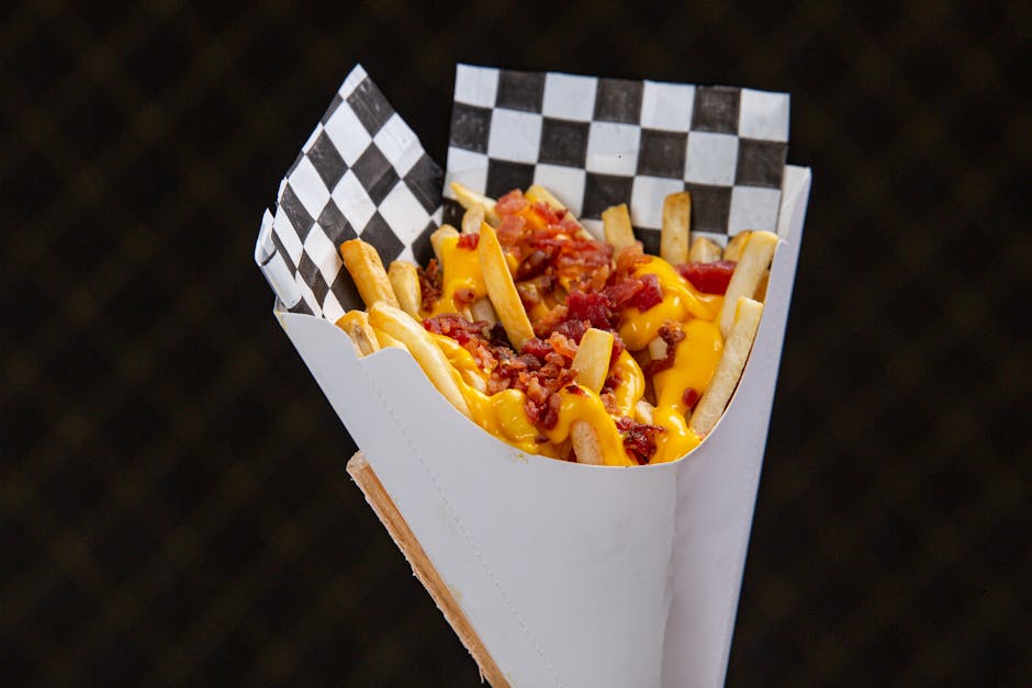 Belgian fries with mayonnaise cone Amsterdam