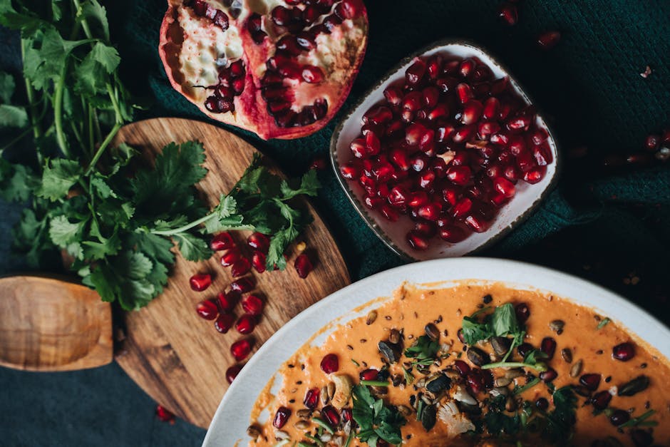 Vegan food colourful plant based plate